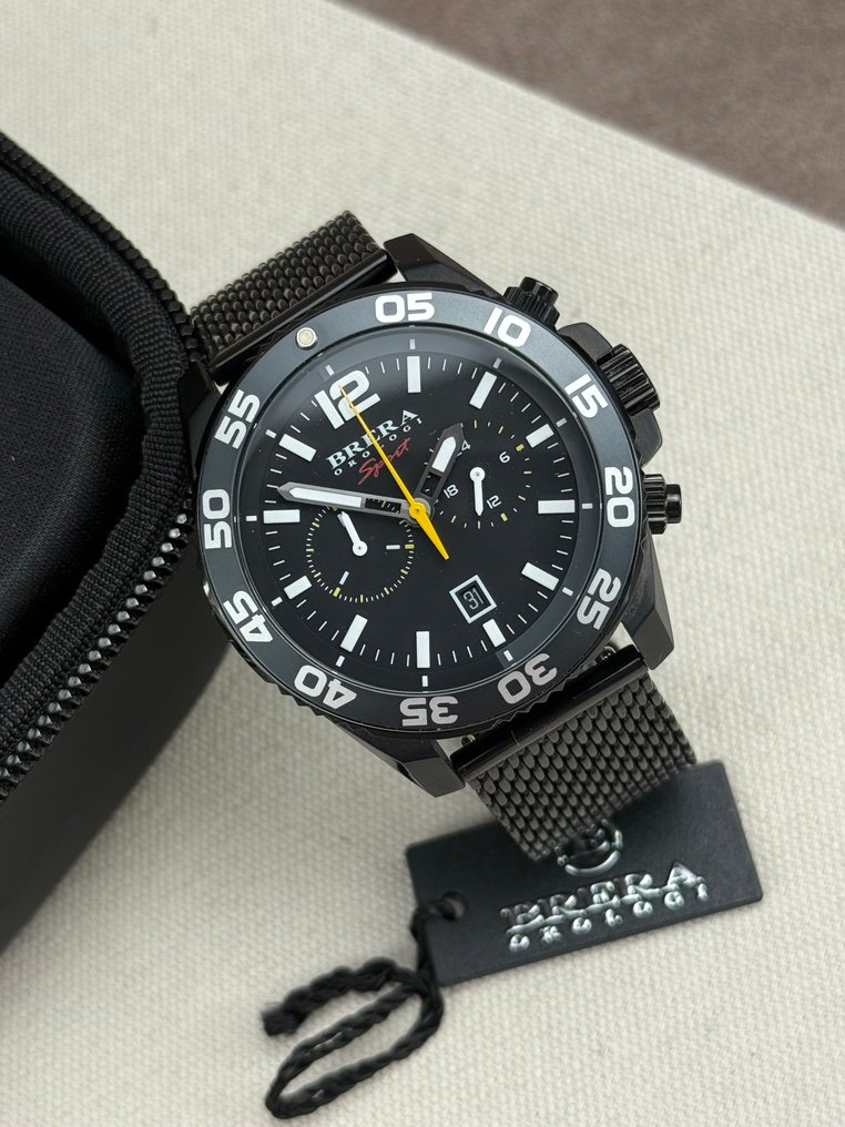 BRERA - Mistral Sport Chronograph Date - 沒有保留價 - BRSPMIC4403-BLK-MIL - 男士 - 2020+ #1.0