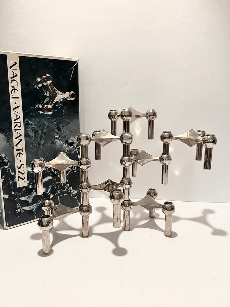 Nagel Konzept - Werner Stoff - Soporte para velas S 22 (8) - Cromo #1.0