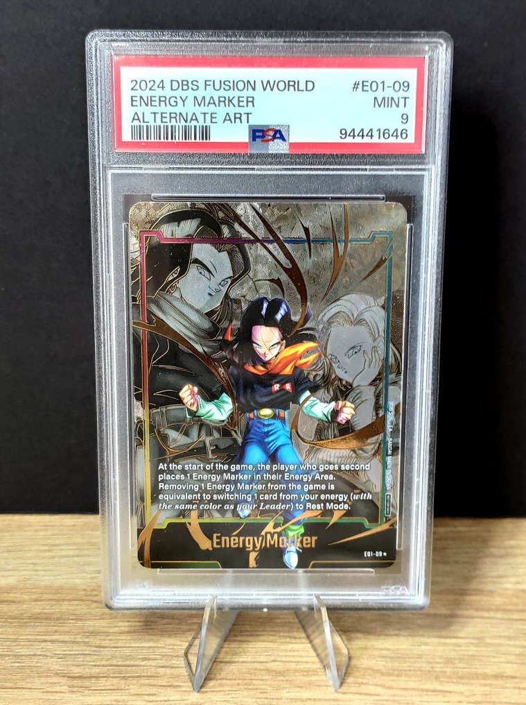 Dragon Ball Fusion World - Energy Marker Gold Alt - Android 17 Graded card - PSA #1.0