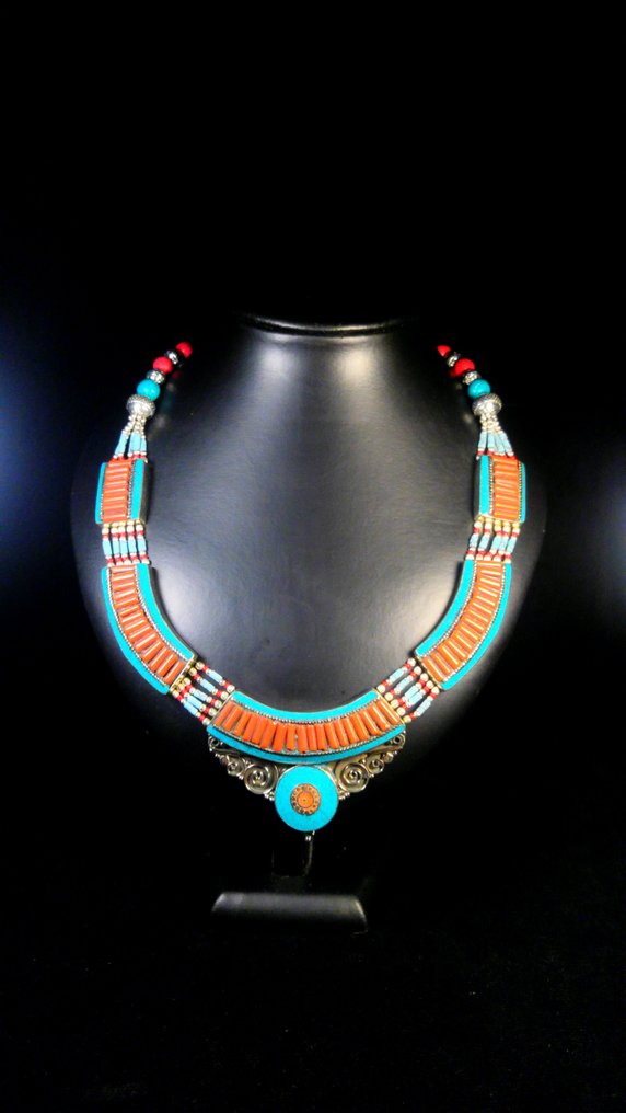 Βινταζίν Μπερμπέρ κολιέ Κολιέ - Ύψος: 45 cm - Πλάτος: 3 cm- 135 g #1.0