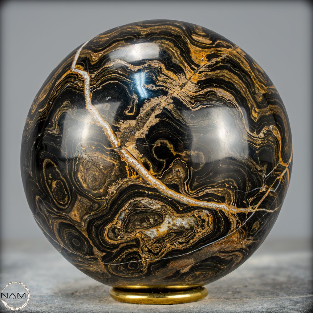 Algumas algas fossilizadas muito raras Sphere- 2147.03 g #3.2