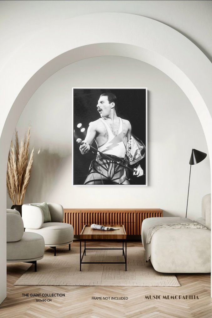 Queen - Freddie Mercury - Iconic Legend - XXL Fine Art Photography on canvas - 120x80 cm - Limited 01 of 20 - Serial XXL M105 - Original Certificate (COA), Hologram - 100% New. Frames not included #2.1