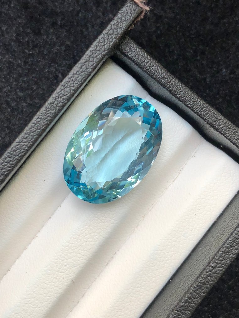 沒有保留價 - 1 pcs  藍色 黃玉  - 20.93 ct - 國際有色寶石協會 (ICA GemLab) #1.0