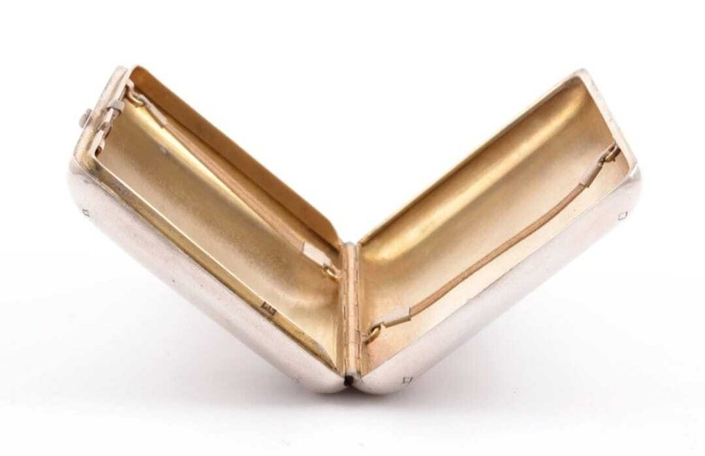 Astuccio per sigarette - .875 (84 Zolotniki) argento - sigaro in stile russo #4.3
