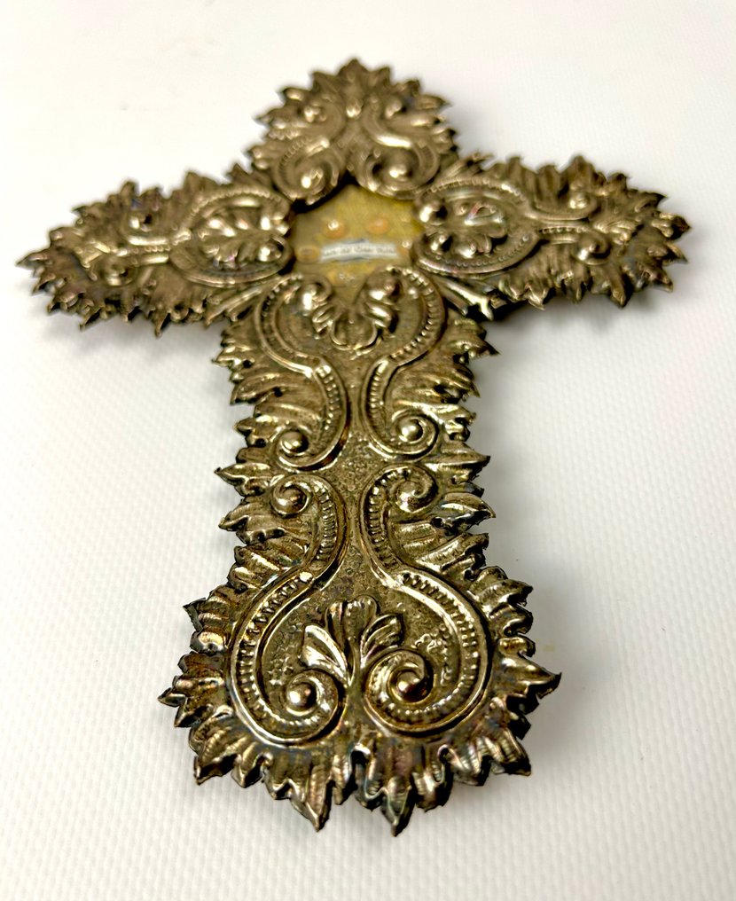 Antico Reliquiario - Metallo, Tessuto - 1870-1900 - Jesús del Gran Poder #1.0