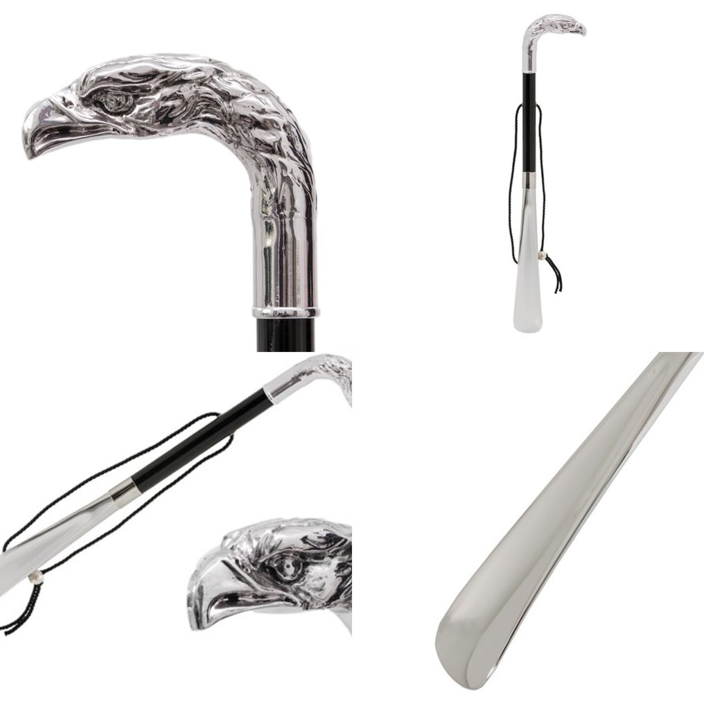 PASOTTI EXCLUSIEVE CALZASCARPE AQUILA ARGENTO - PASOTTI - 化妆品配件套装 - 帕西蒂银鹰鞋拔 - anders - PASOTTI CALZASCARPE AQUIL #1.0