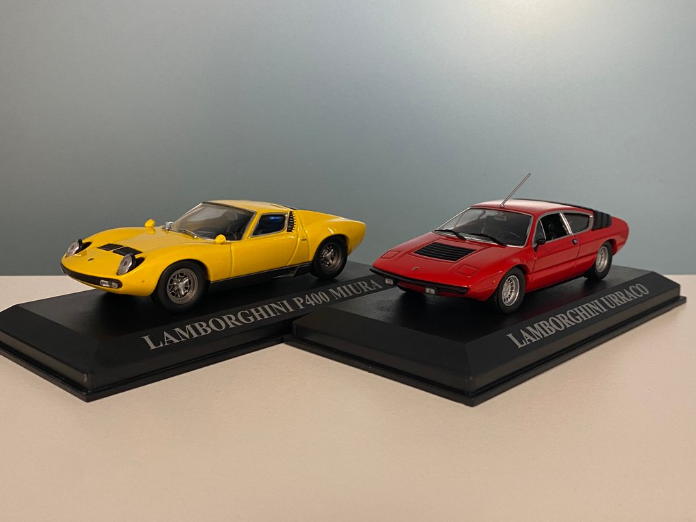 Altaya 1:43 - Modellino di auto (2) - Lamborghini P400 Miura 1966-72 + Lamborghini Urraco 1974 - Modelli splendidi in edizione limitata e esaurita #3.2