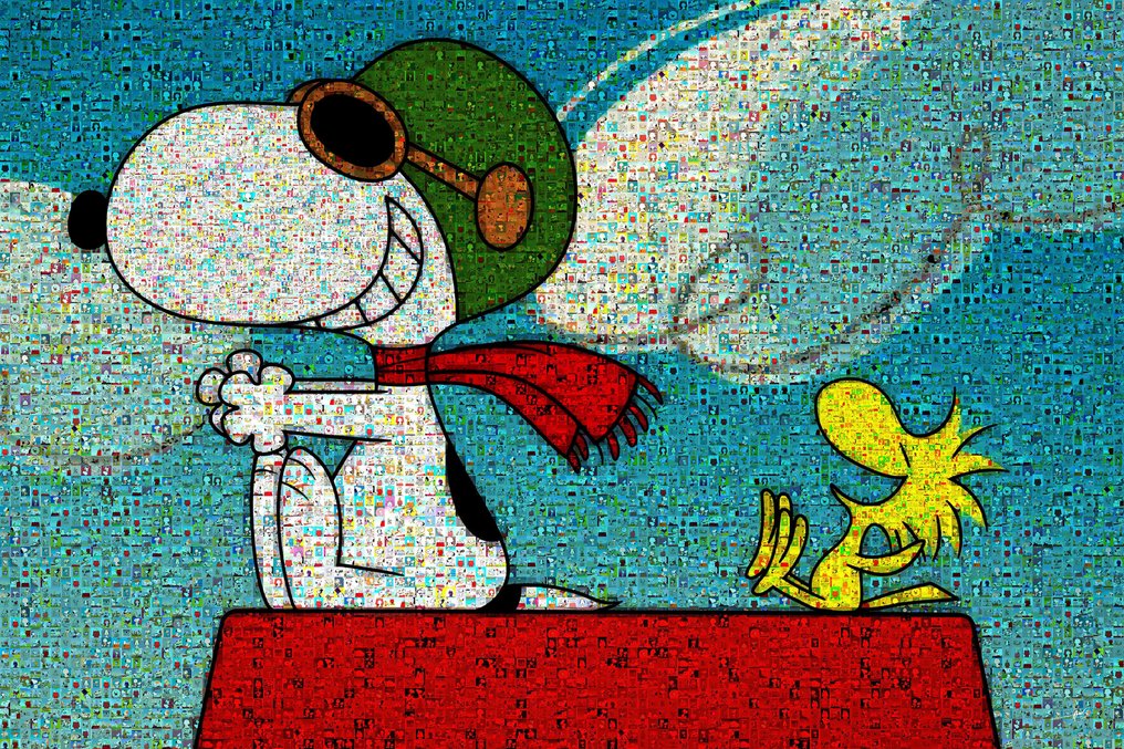 David Law (1967) - Crypto Snoopy Aviateur II - Format 40x60 #1.0