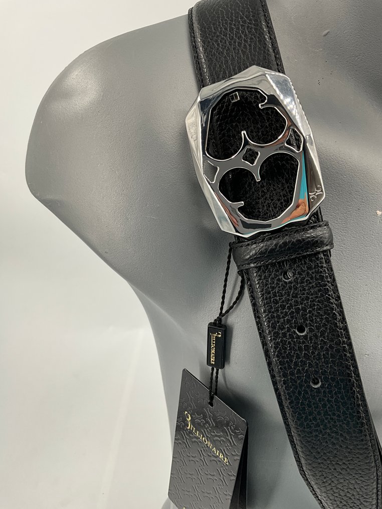 Billionaire Couture - Cuir NoirB - Ζώνη #3.2