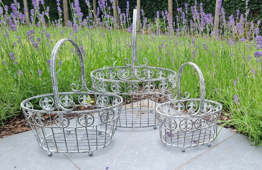 Korb (3) - Eisen - Smeedijzer – Set mit 3 #1.0