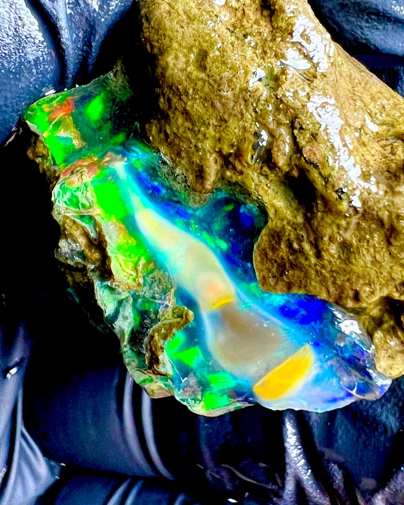 Museum - 160 carats - Natural crystalline ghost opal AAA+++ XXL - untreated high-quality crystal opal - Height: 45 mm - Width: 30 mm- 32 g - (1) #1.0