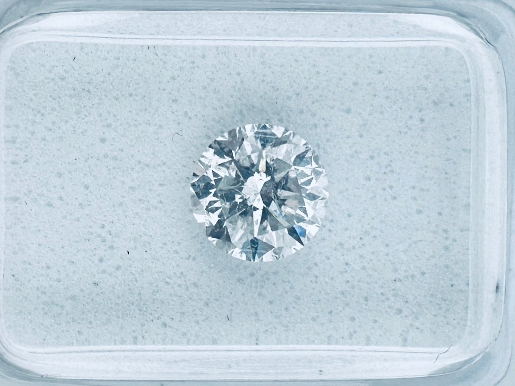 1 pcs Gyémánt  (Természetes)  - 1.11 ct - Kerek - F - SI2 - Gemewizard Gemmológiai Laboratórium (GWLab) - ( TERMÉSZETES - VG/EX/VG ) #1.0
