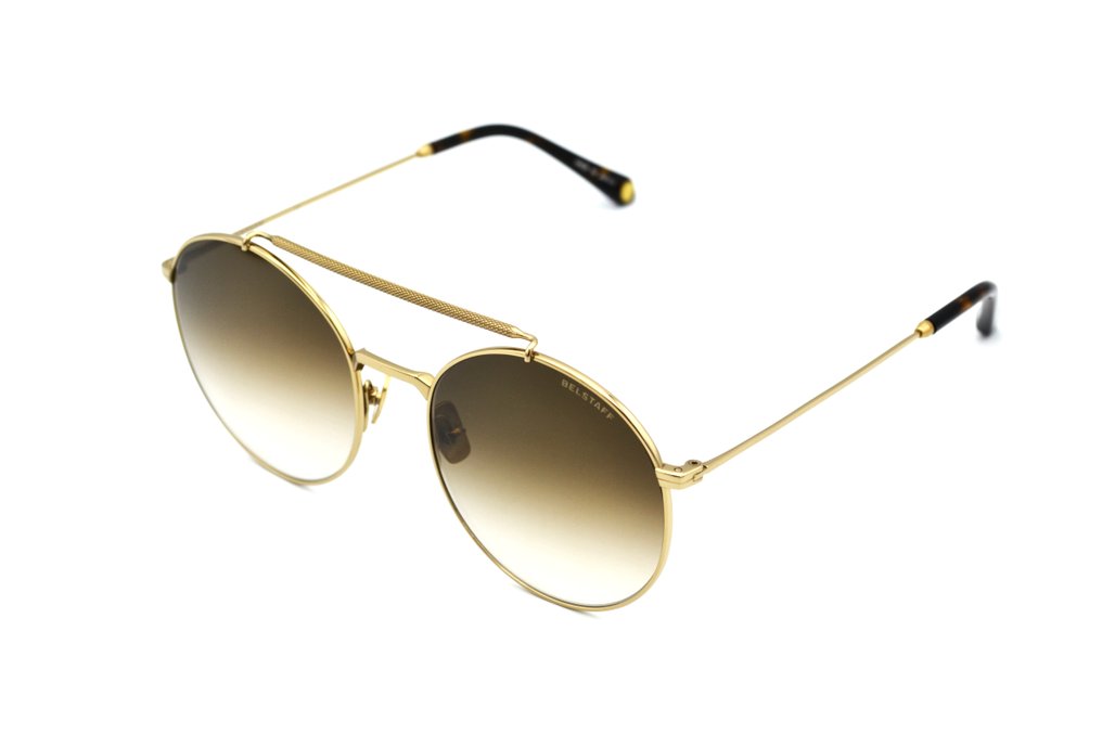 Belstaff - Made in Japan - STATHAM Gold TITANIUM - Elegant Round Gold Design - *New* - 墨鏡 #2.1