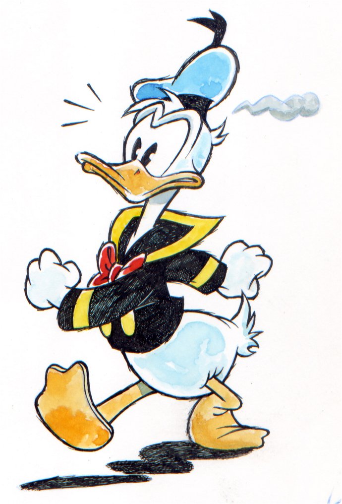 XAVI (Xavier Vives Mateu) - 1 Original drawing - Donald Duck - 2025 #1.0