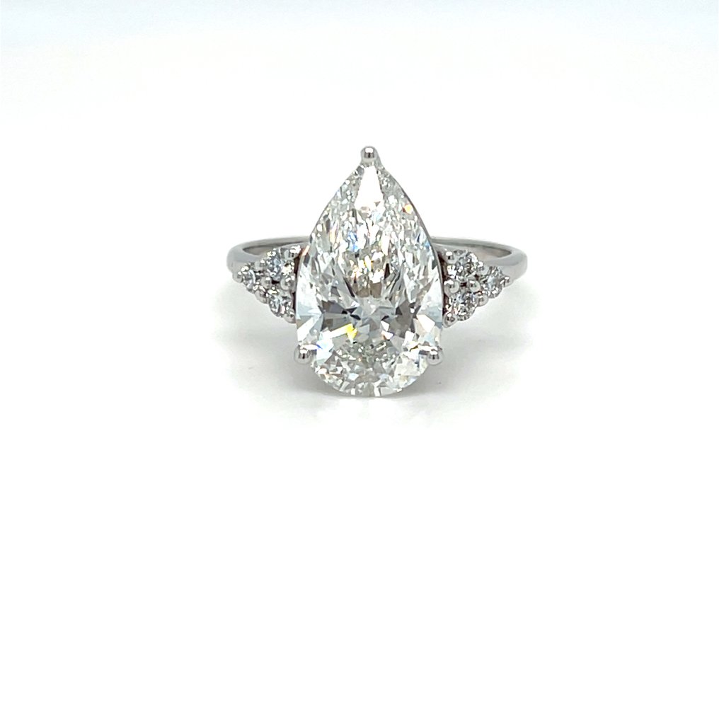 戒指 - 14K包金 白金 -  4.32ct. tw. 钻石 (实验室培育) - 钻石 #1.0