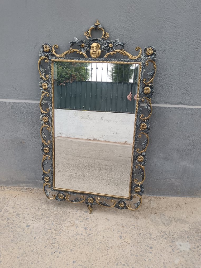 镜子  - 黄铜色 - 洛可可风格的镜子 #2.1