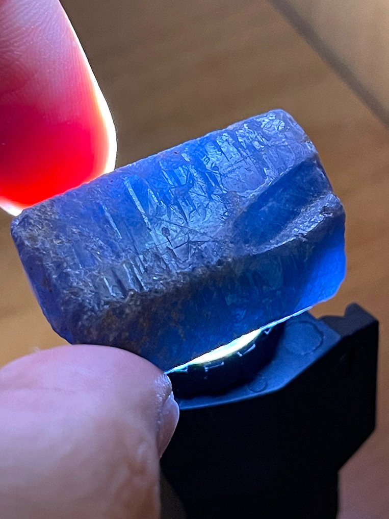 蓝宝石 不寻常的顶级皇家蓝色。“全晶体和高净度特别巨大块” 251.25 克拉。 - 高度: 34 mm - 宽度: 25 mm- 50.25 g #2.1