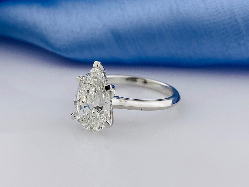 Ring - 14 karaat Witgoud -  3.00ct. tw. Diamant (Lab-grown) #2.1