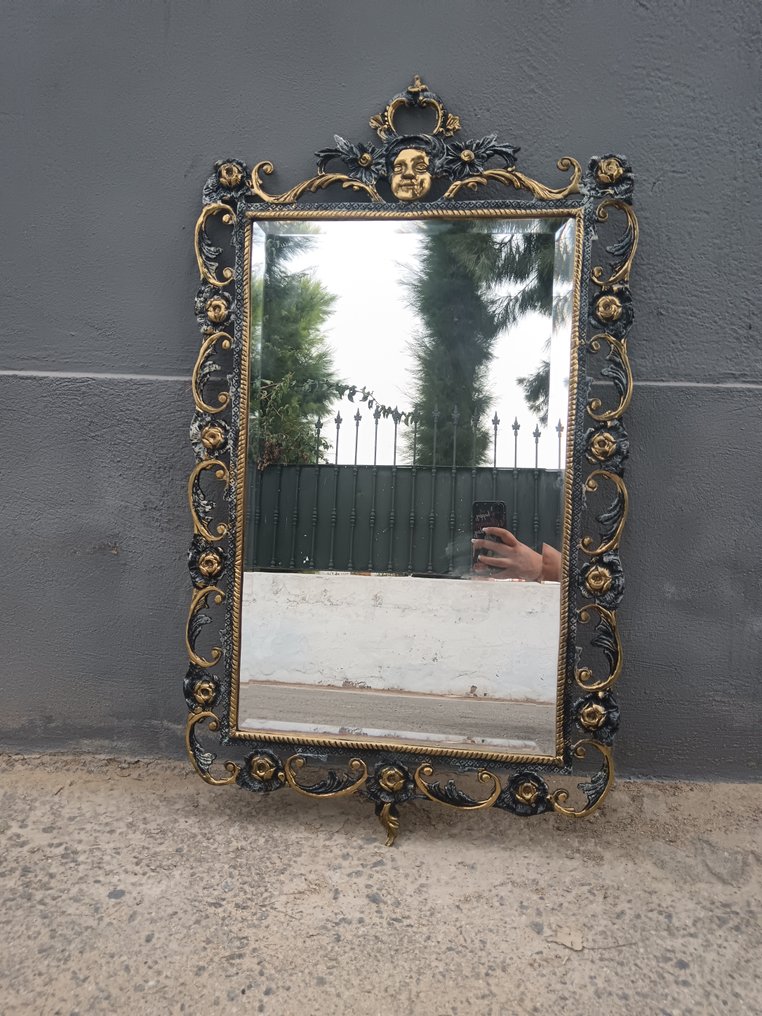 镜子  - 黄铜色 - 洛可可风格的镜子 #4.3