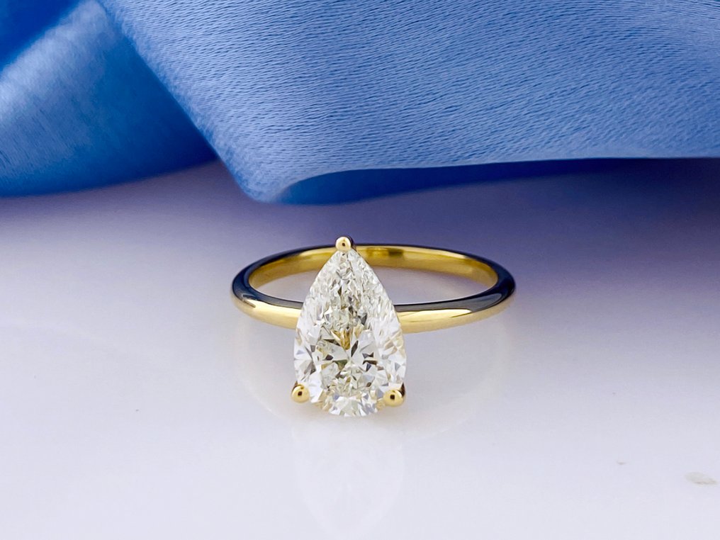 没有保留价 - 戒指 - 14K包金 黄金 -  2.09ct. tw. 钻石 (实验室培育) #4.3