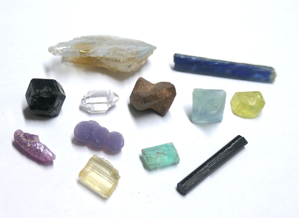 Prachtige collectie mineralen 100% natuurlijk. Kristalen- 21.44 g #1.0