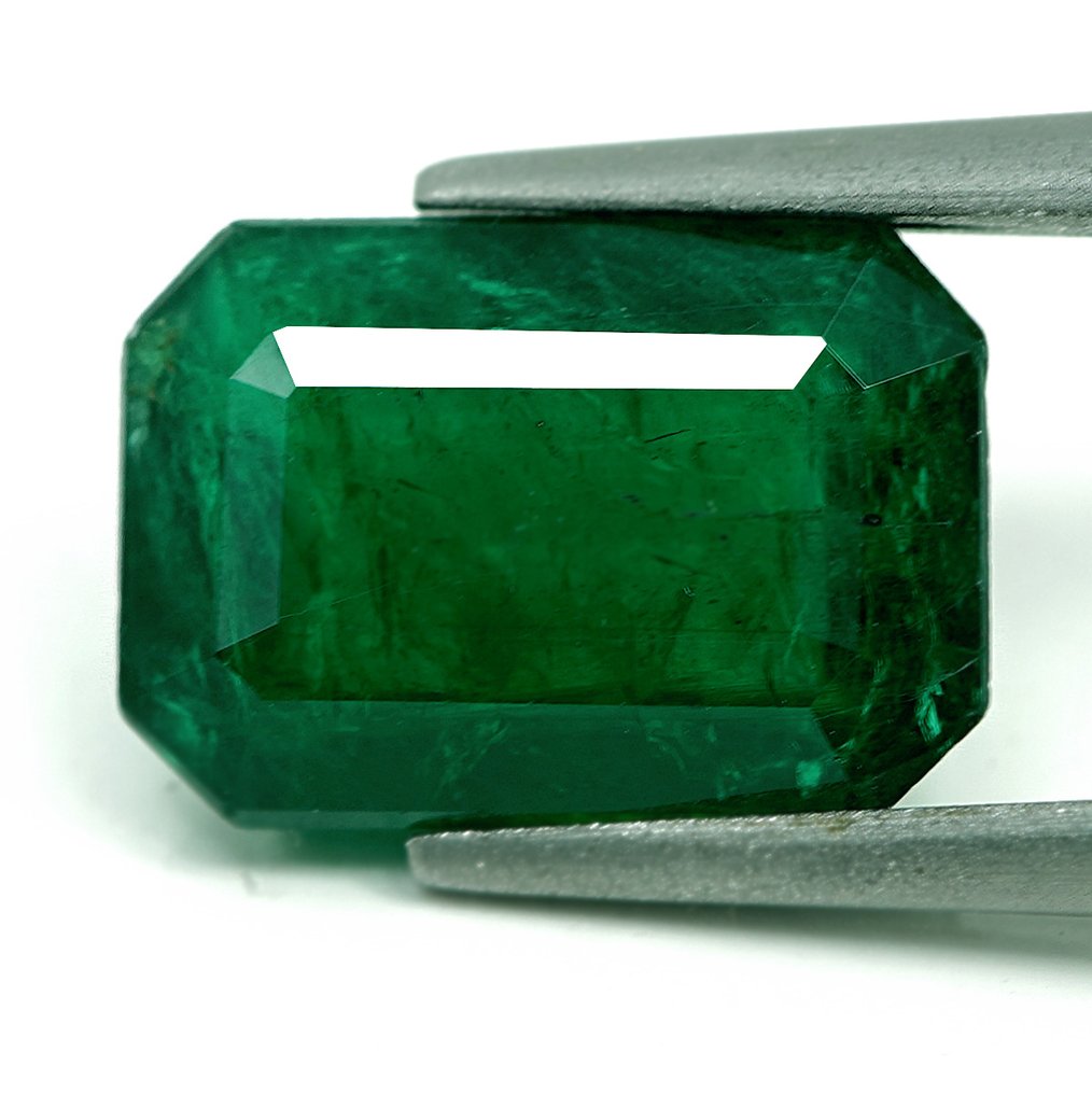 1 pcs  Zielony Szmaragd  - 4.02 ct - Bellerofont Gemlab #1.0