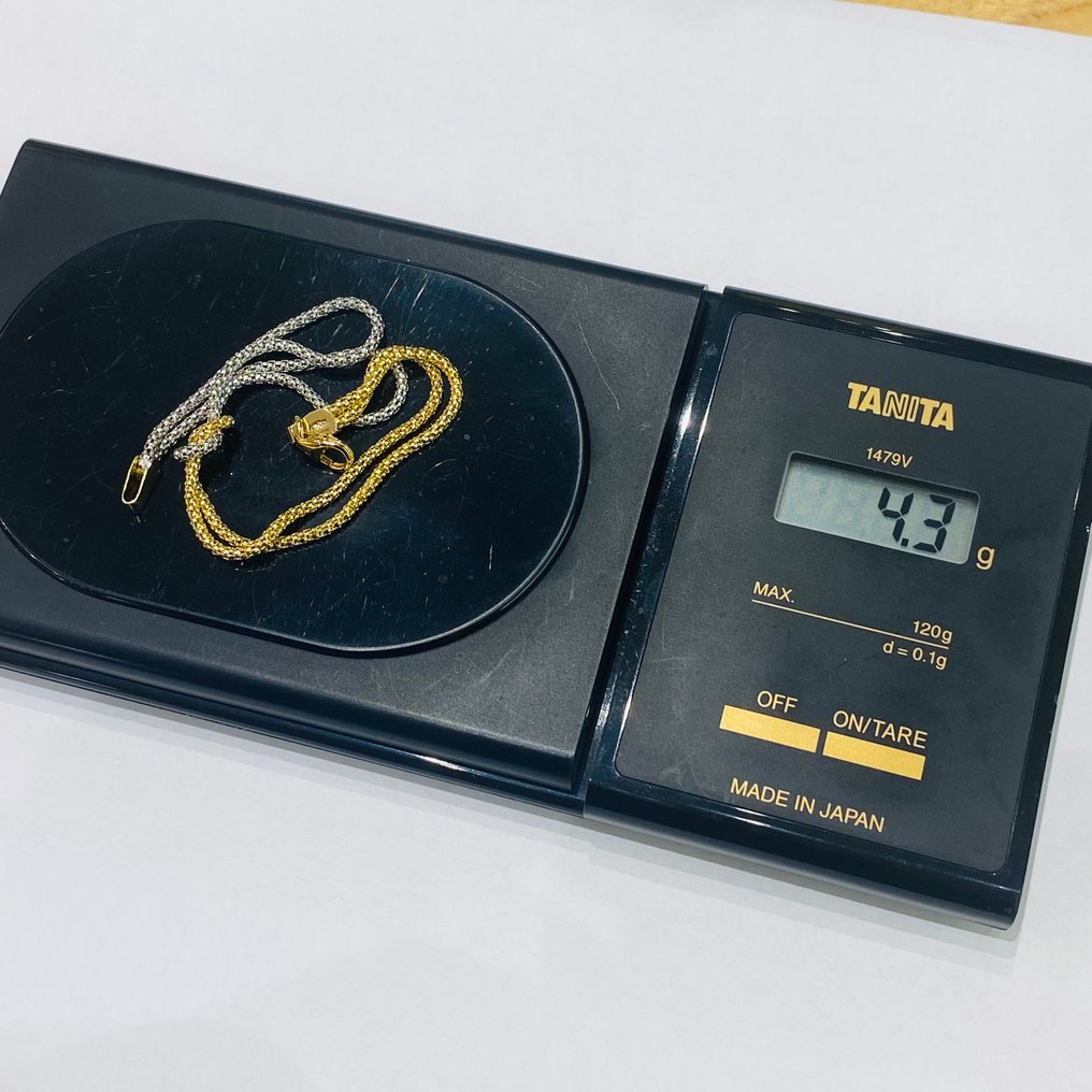 Bracelet - 18 carats Or jaune, Or blanc - Bracelet nœud / Nodo #3.2