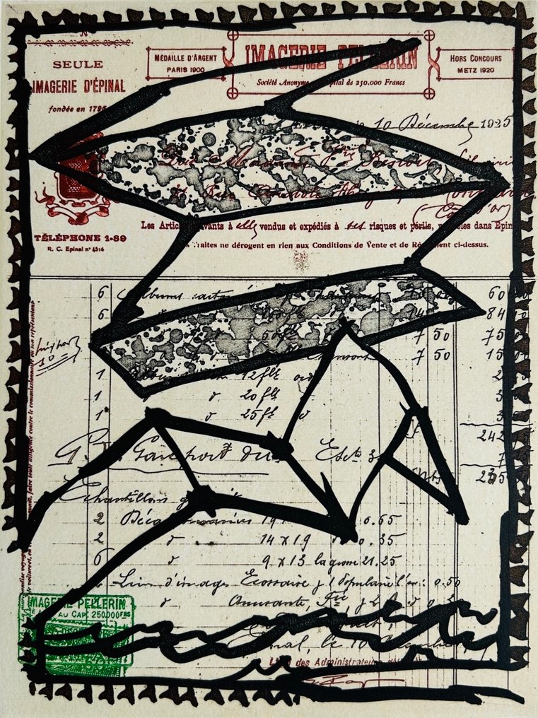 Pierre Alechinsky (1927) - Joyeuses affiches - Eau-forte originale signée #1.0