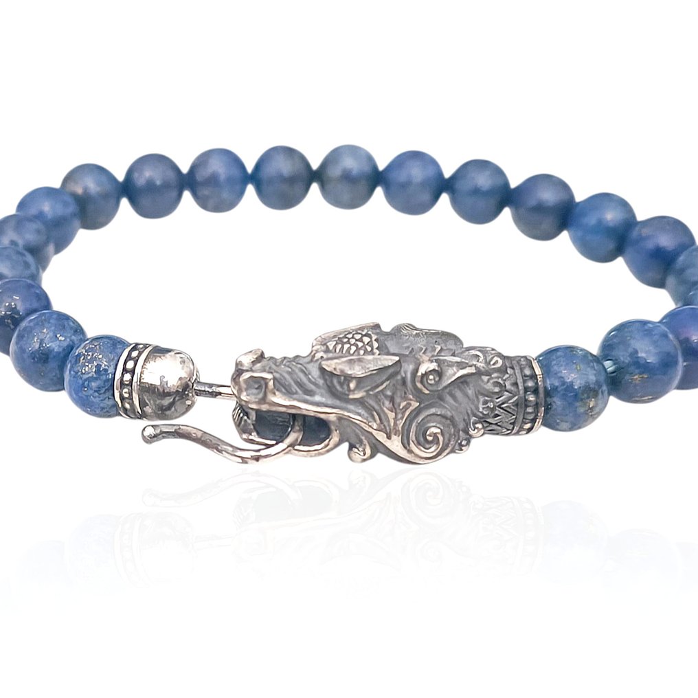 Lapislázuli - Plata - Pulsera #1.0