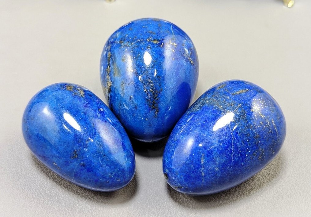 Lapis Lazuli Uova - Altezza: 51 mm - Larghezza: 40 mm- 1010 g - (11) #3.2