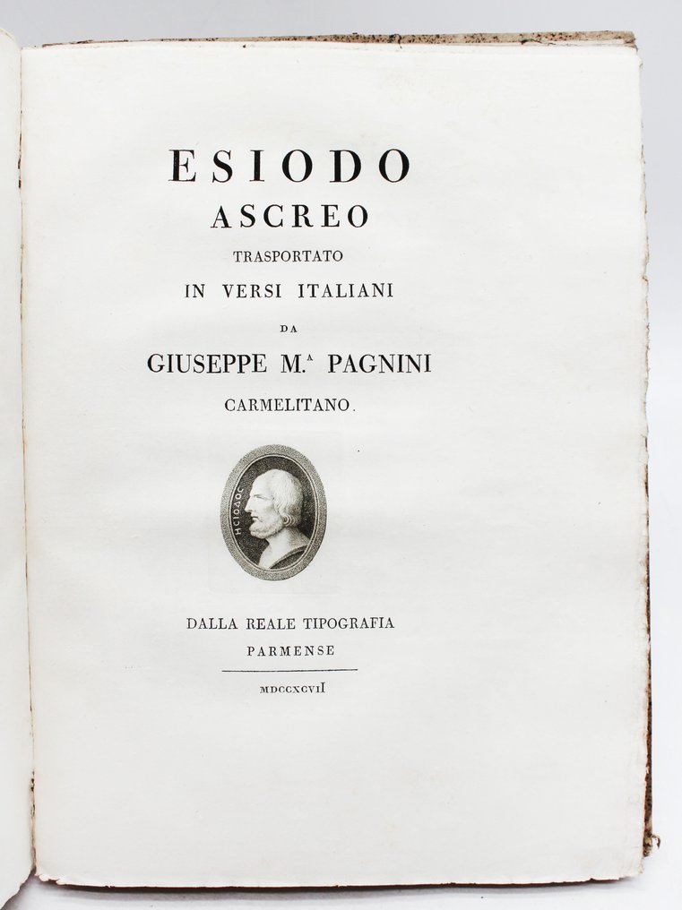 Bodoni / Esiodo - ΗΣΙΟΔΟΥ ΤΟΥ ΑΣΚΡΑΙΟΥ ΤΑ ΕΥΡΙΣΚΟΜΕΝΑ - 1797 #2.1