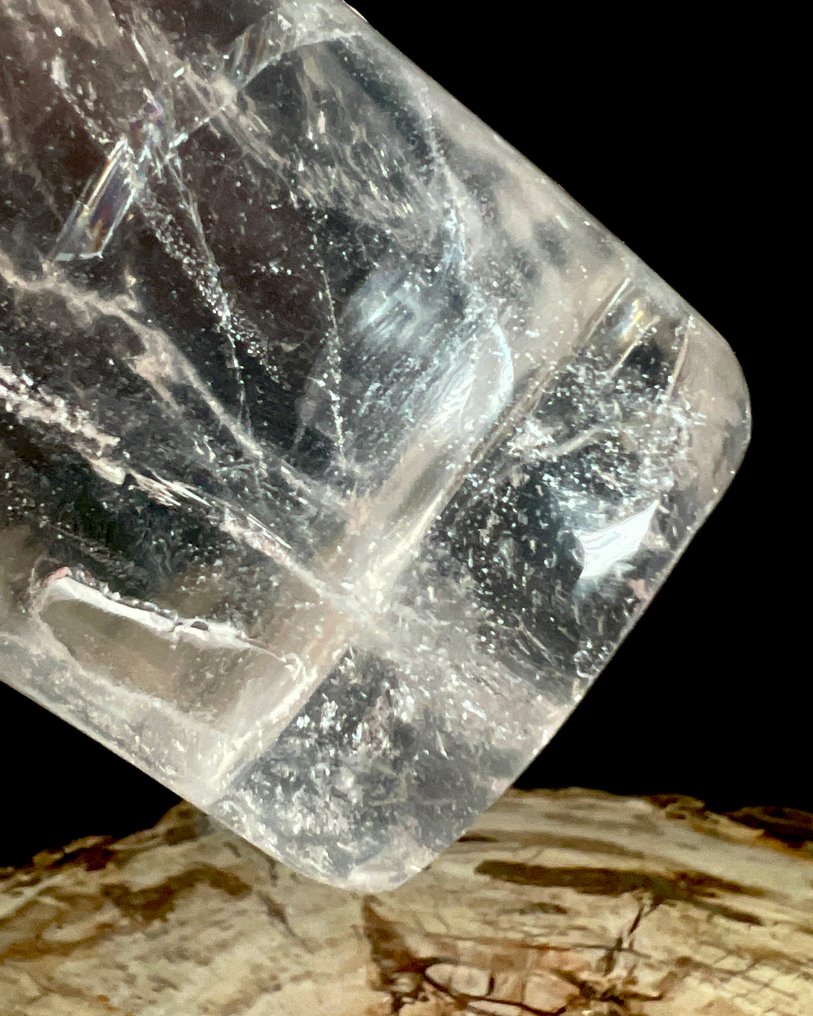 PREMIUM - bicchiere in cristallo di quarzo naturale trasparente Ciotola - Altezza: 120 mm - Larghezza: 85 mm- 0.5 kg - (1) #4.3