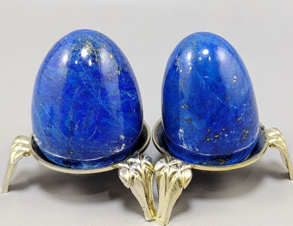 Lapis Lazuli Uova - Altezza: 51 mm - Larghezza: 40 mm- 1010 g - (11) #2.1