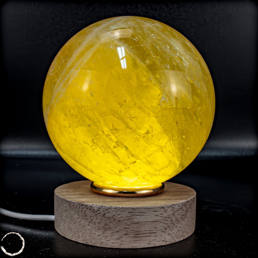 Σφαίρα κιτρίνης πρώτης ποιότητας. Crystal- 1208.37 g #1.0