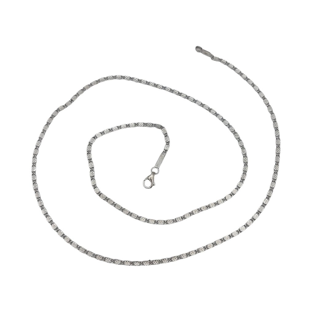 頸鏈 - 18 克拉 白金 #1.0