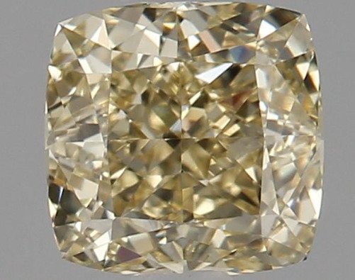 1 pcs Diamond  (Natural coloured)  - 0.60 ct - Square - Fancy Brownish Yellow - VVS1 - Gemological Institute of America (GIA) - Modified Square Brilliant #1.0