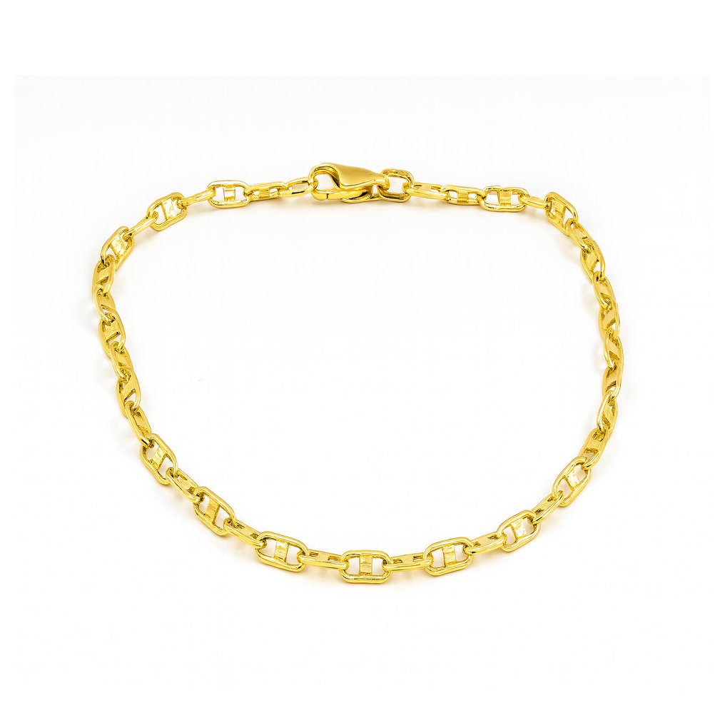 No reserve price - Handmade - Chain bracelet - Mariner - 1.75 g - 14 kt. Yellow gold #1.0