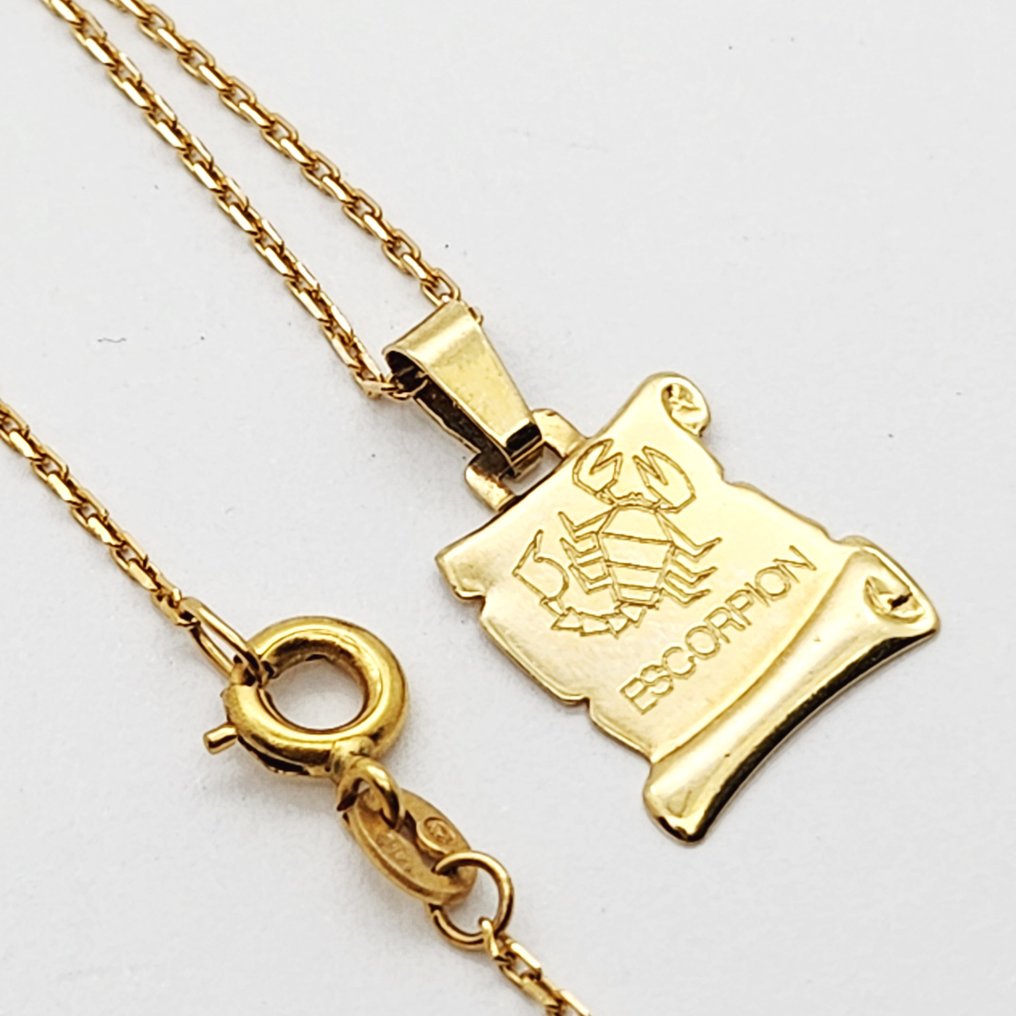 Κολιέ με μενταγιόν - 18 καράτια Κίτρινο χρυσό #2.1