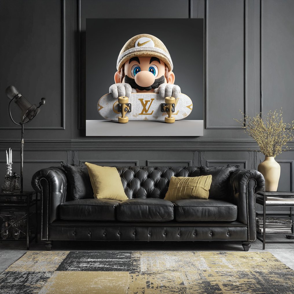 Artxlife - Mario Nike Gold  Vuitton Skate [XXL] #1.0