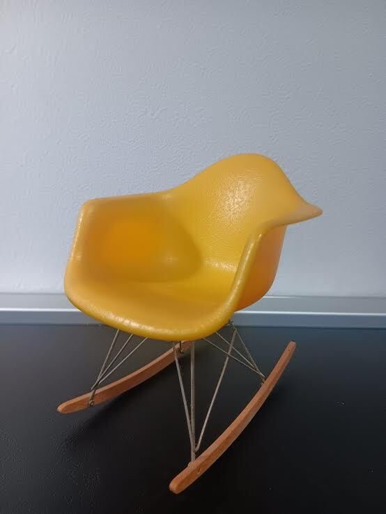 Vitra Design Museum - Charles & Ray Eames - Κουνιστή καρέκλα - RAR - Πλαστικό Ξύλο Ατσάλι - Μινιατούρα #1.0