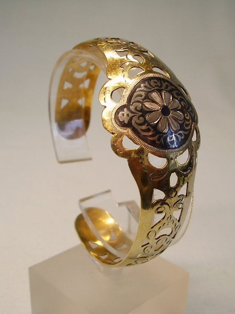 Senza prezzo di riserva - Bracciale Argento - Bracciale in argento 875 Niello #3.2