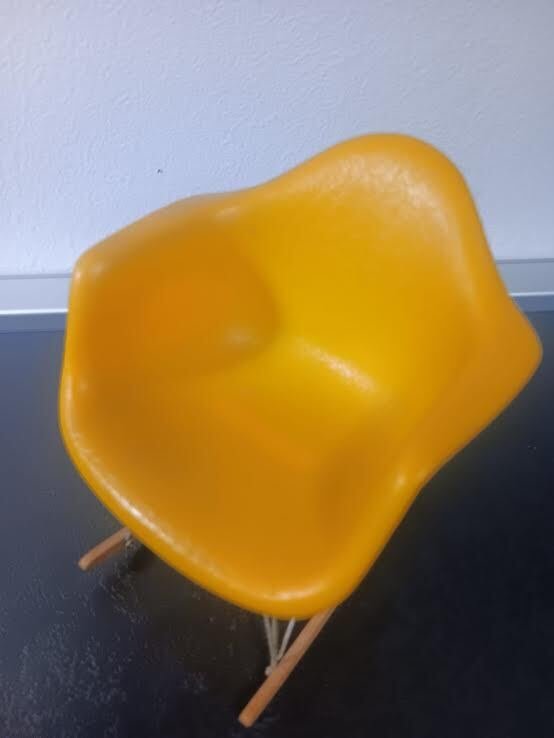 Vitra Design Museum - Charles & Ray Eames - Κουνιστή καρέκλα - RAR - Πλαστικό Ξύλο Ατσάλι - Μινιατούρα #1.0