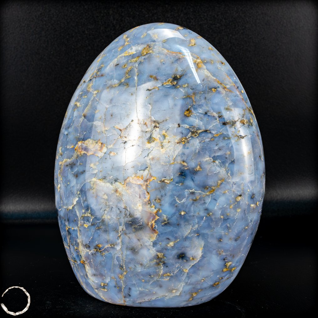 Quartz albastru natural, formă liberă, foarte rar. Arta în forma sa naturală- 1484.62 g #4.3