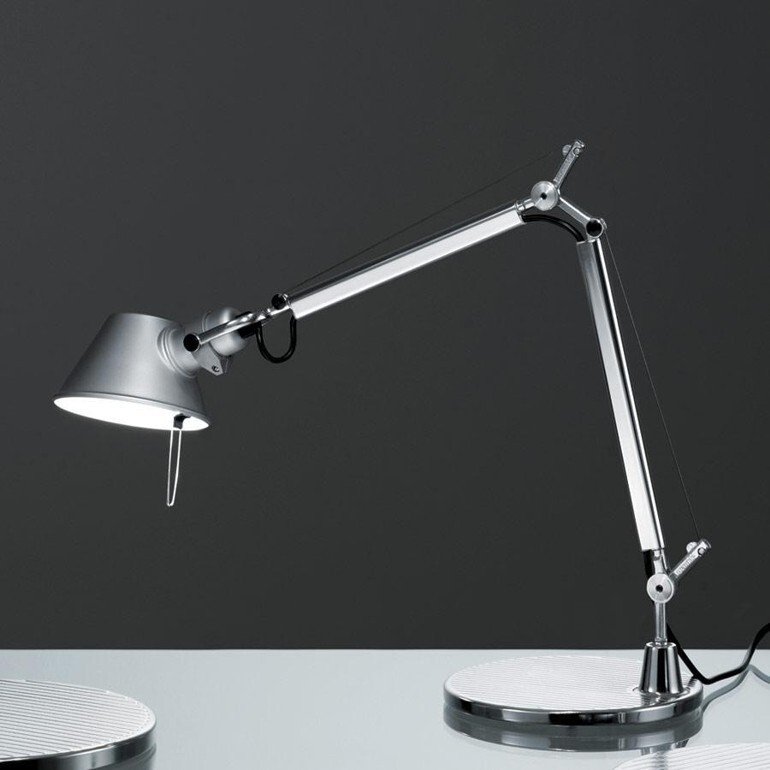 Artemide - Michele De Lucchi e Giancarlo Fassina - Lampada da scrivania - Tolomeo micro alluminio brillante - Metallo #1.0