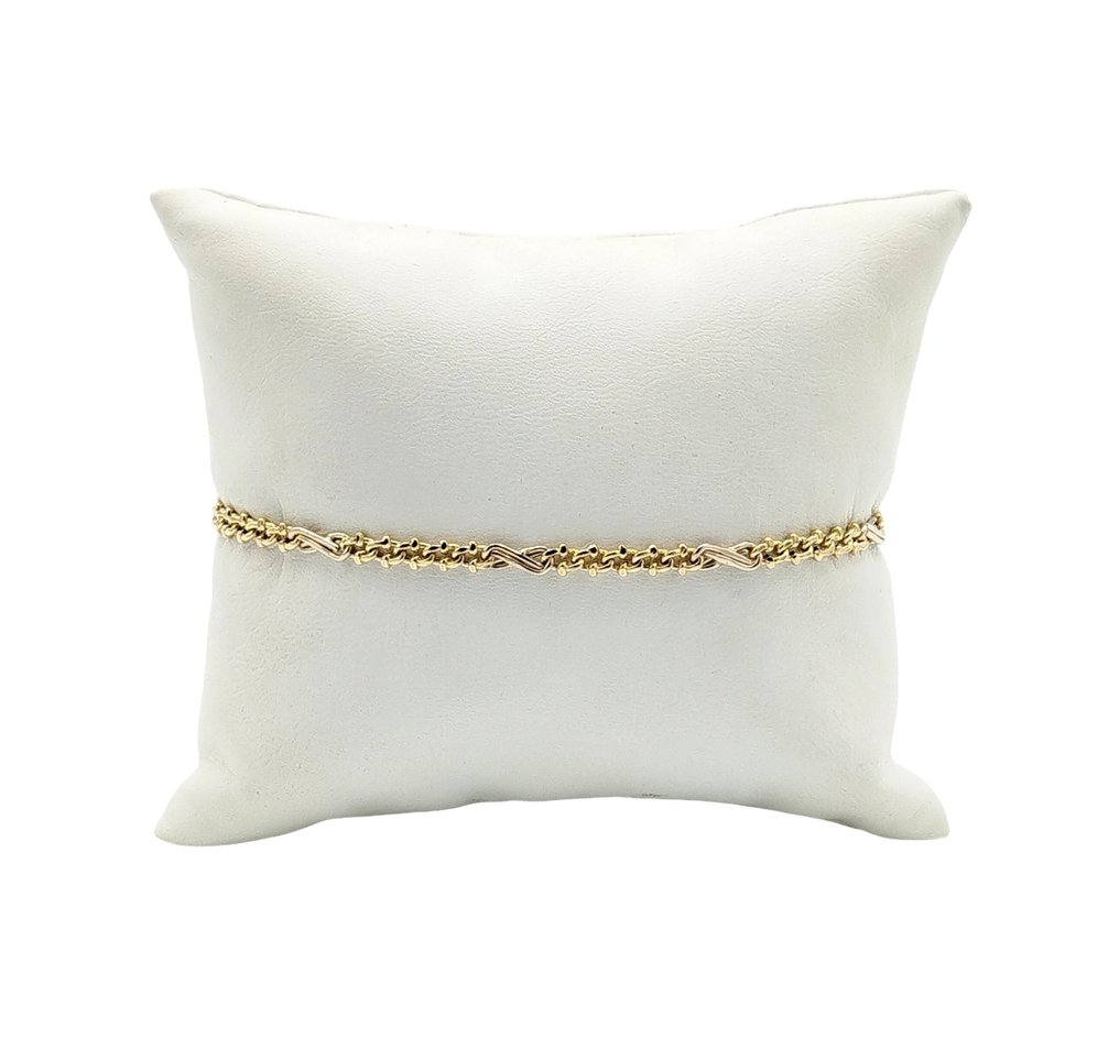 手镯 - 18K包金 黄金, 白金 #1.0