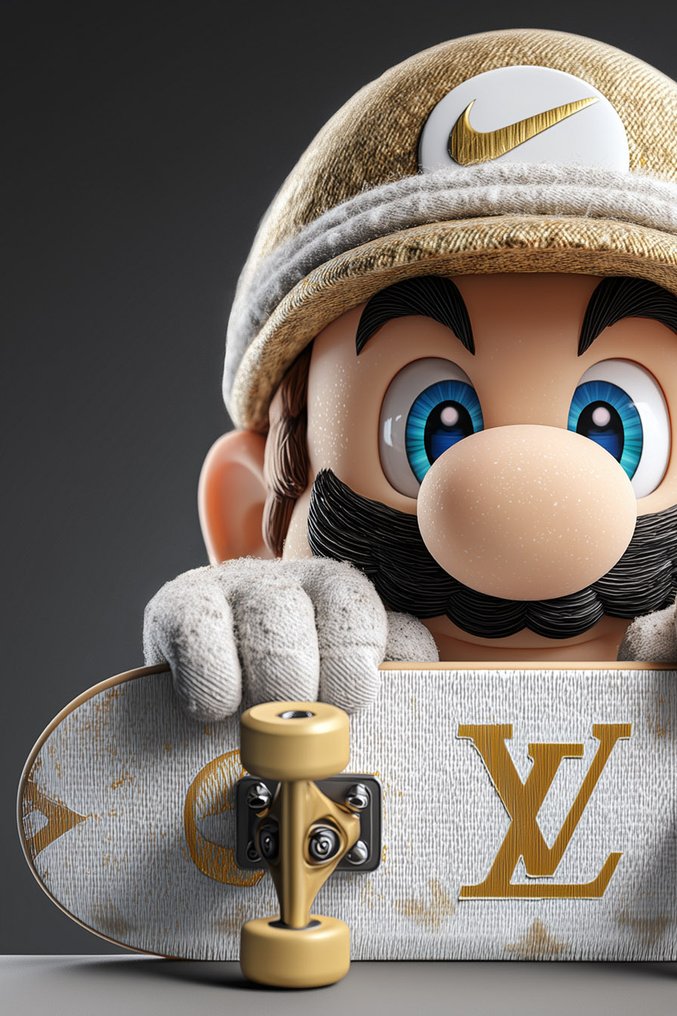 Artxlife - Mario Nike Gold  Vuitton Skate [XXL] #2.1