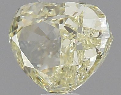 1 pcs Gyémánt (Természetes színű) - 0.71 ct - Szív - Fancy light Sárga - VVS1 - Amerikai Gemmológiai Intézet (GIA) #4.3