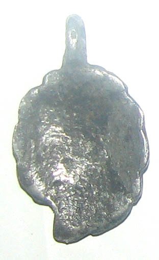 維京時代 保护吊坠,华丽装饰成叶子花卉形状,直径28毫米,来自9世纪至今的风格。, 銀 墜飾 (沒有保留價) #1.0