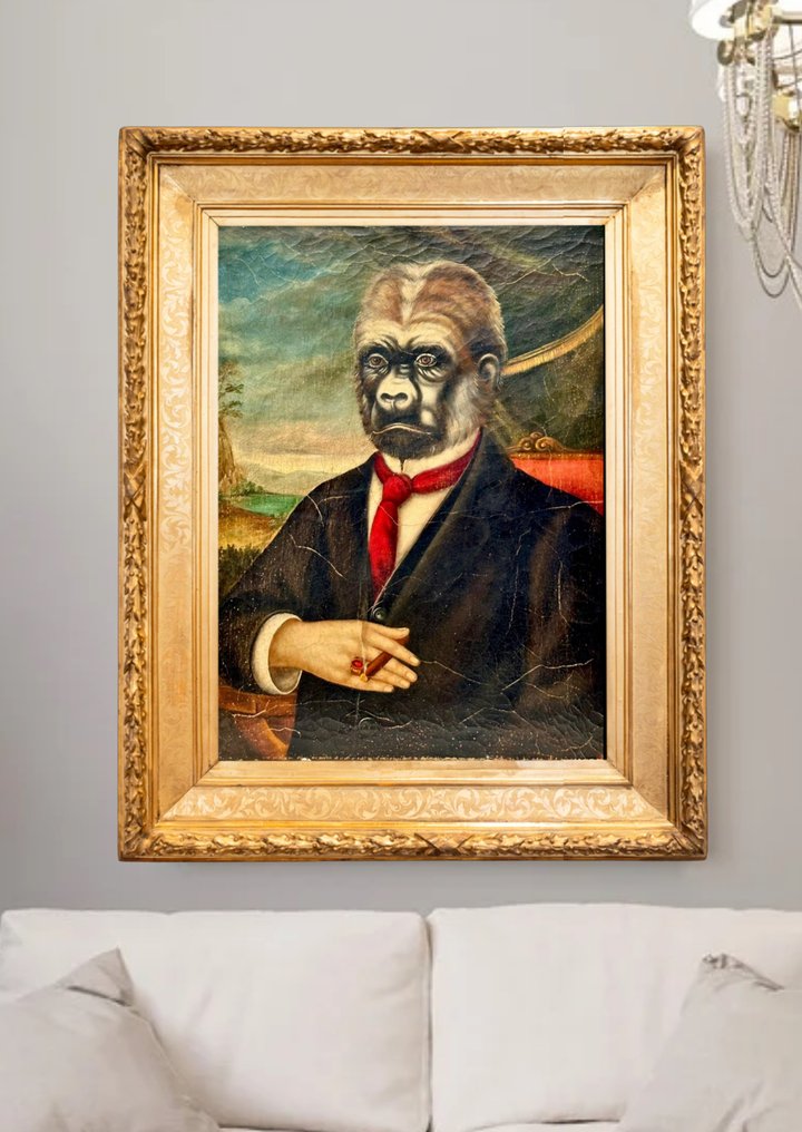 Scuola inglese (XIX) - Ritratto di Sir Gorilla #4.3