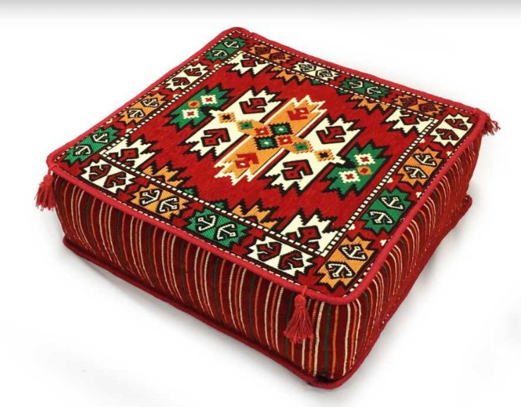 Cuscino ottomano - Kilim - 60 cm - 60 cm #1.0